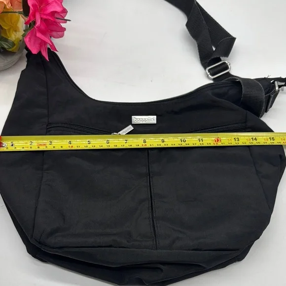 Baggallini Black Nylon Crossbody Bag NYB7886K - Picture 7 of 9